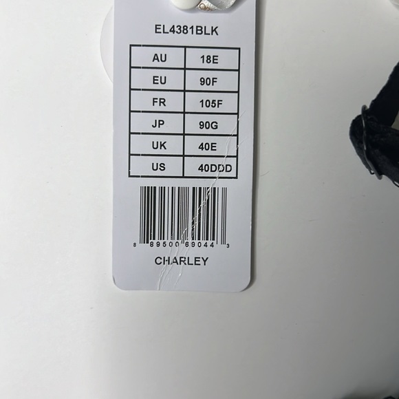 ELOMI CHARLEY SIDE SUPPORT PLUNGE BRA NWT size 40DDD - Picture 6 of 8